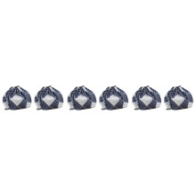 6Pièces Déjeuner Portable Coton Lin Isolation Aluminium Étanche