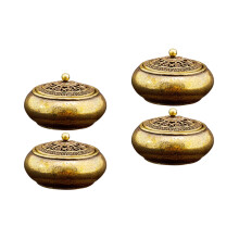 4Pièces Brûleur Encens Laiton Décor Maison Élégant Aromathérapie