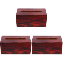 3Pièces Organisateur Serviettes Bois Lisse