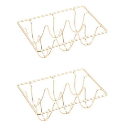2Pièces Présentoir Œufs Métal Rangement Et Protection