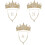 3Ensembles Parures Dorées Boucles Pendantes 1