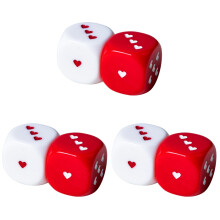 6Pièces Dés Multi-Faces Colorés En Pour Jeux Et Loisirs