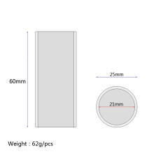 1Guitar Slide En Acier Chromé Argenté Pour Guitare Avec Son Clair