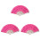 3Pièces Éventail Féminin Décoré Sequins En Plastique 2