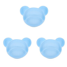 3Pièces Bols Bébé Silicone Ours Sécurisée