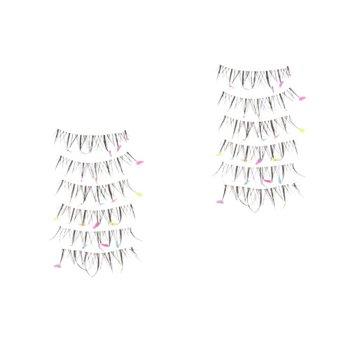 Cils Multicolores Nylon Forme Cœur Légers Pour 1