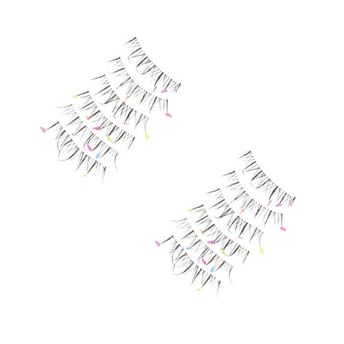 Cils Multicolores Nylon Forme Cœur Légers Pour 2