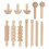 2Ensembles Outils Sculptures En Bois Beige Pour Argile 2