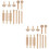 2Ensembles Outils Sculptures En Bois Beige Pour Argile 6
