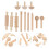 2Ensembles Outils Sculptures En Bois Beige Pour Argile 8