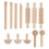2Ensembles Outils Sculptures En Bois Beige Pour Argile 9