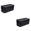 2Pièces Boîte Rangement Noir Plastique Rigide Pour Câbles Et 5