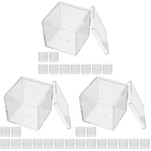 30Pièces Boîtes Caches Échantillons Transparent Pour Bureau 1