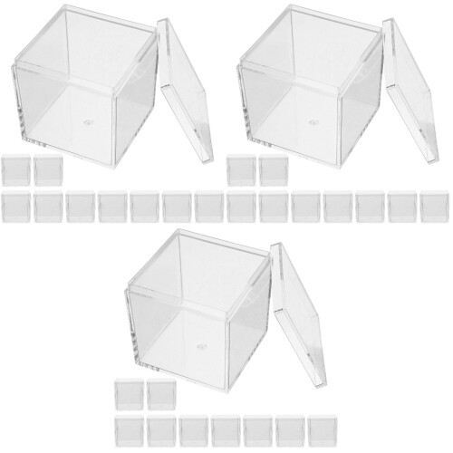 30Pièces Boîtes Caches Échantillons Transparent Pour Bureau 2