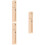 3Pièces Support Mural En Bois Khaki Pour Serviettes Style Campagne 6