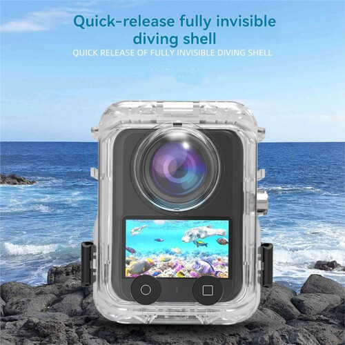 For  OSMO 360 Waterproof Diving Case 40M Underwater Waterproof Case for  OSMO 360 Action Camera Protective Shell 2