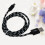 1 Meter 2A Oplaadkabel Nylon Gevlochten Micro USB Voor 3