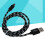 1 Meter 2A Oplaadkabel Nylon Gevlochten Micro USB Voor 5