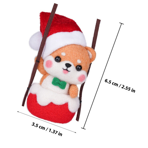 1Set Beginners Needle Felting Kit Wol Ornament 1