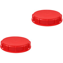 2Stk Roter ABS Deckel Mit Dichtung Für Ibc Wassertanks, Sicher