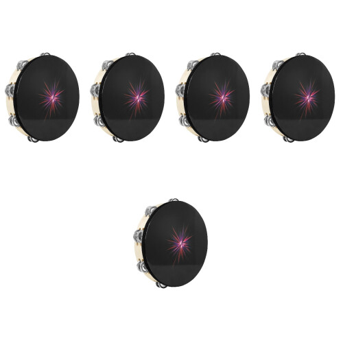 5Pièces Tambourines Jouet Musical Facile À Utiliser 2
