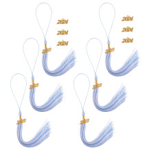 1Set Blauwe Polyester Kwasten Afstudeerhoed Decoratie 2023