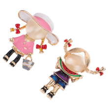 2St Cartoon Series Broches Kwaliteits Zinc Legering Handtas Decoratie