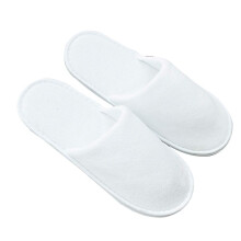 1Paar Comfortabele Wegwerp Slippers Wit En Hotel Gebruik
