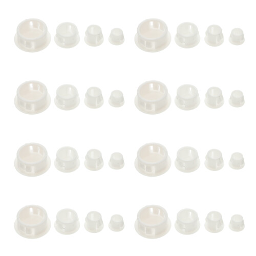 27St Witte Schroefdeksels Plastic Decoratieve Bescherming