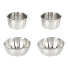4 RVS Kruidenpotjes Restaurant Dip Potjes Sauscontainers ( )