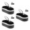 3Pièces Support Double Boissons Plastique Noir Pour Siège Arrière 4