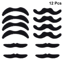 12St Polyester Nep Snorren Zwart Simulatie Cosplay Party Accessoires