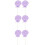 6Pièces Props Créatifs Sucettes Violet Pour Enfants Décor De 2
