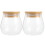 4Pièces Petits Contenants En Verre Transparent Pour Conserves 1