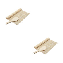 2Pièces Ensemble Sushi Bambou Écologique Pagaie Colorée