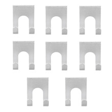 8Stk Punch Free Aluminium Wandhaken Doppelhaken Für Bad Und