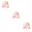 3Pièces Chapeau Été Rose Fin Pliable Respirant 9