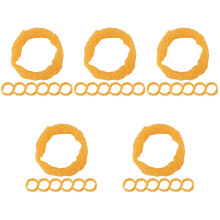 40St Duurzame Gele PVC Nep Gefrituurde Calamari Speelgoed