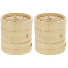 2Sets Praktische Bamboe Voor Met Beige