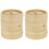 2Sets Praktische Bamboe Voor Met Beige 1