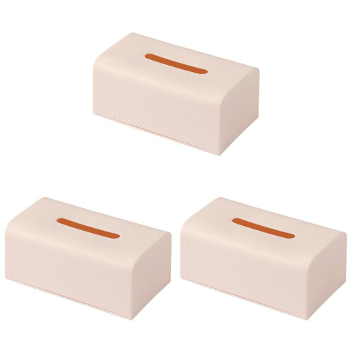 3Pièces Boîte À Mouchoirs Rose Rigide Usage