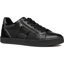 (7 UK, Black) Geox Womens/Ladies Blomiee Suede Trainers