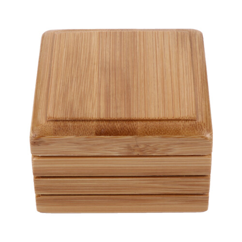 2Pièces Distributeur Bamboo Naturel, Élégant Résistant 1