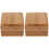 2Pièces Distributeur Bamboo Naturel, Élégant Résistant 3
