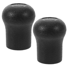 2St Zwarte Visstok Eindkap Rubber | Flexibele Hengel Beschermers