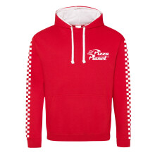 (XXL, Red/White) Toy Story Unisex Adult Pizza Planet Hoodie