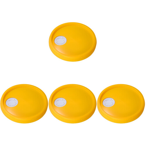 4Pièces Couvercles Jaunes ABS Pour Barils Usage Pro 1