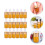 50Pièces Flacons Subpackaging Orange En Verre Compte- 8