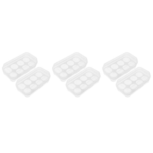 6Stk Robuster Eierorganizer Aus PP Mit Frischedeckel 1