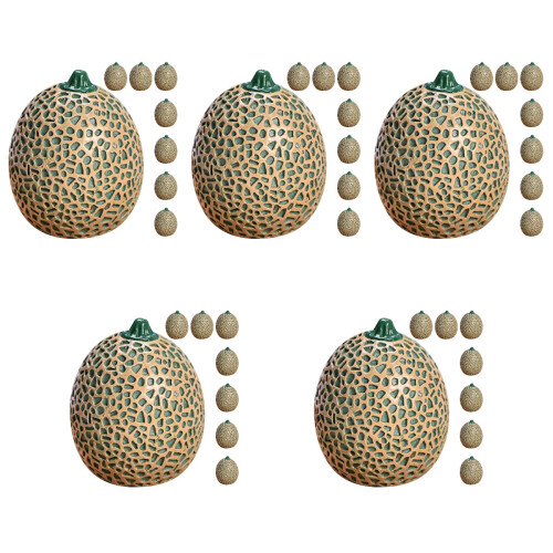 40Pièces Mini Melons Artificiels En Résine Vert Pour Décor Maison 2